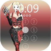 Joker Girl lock Screen icon