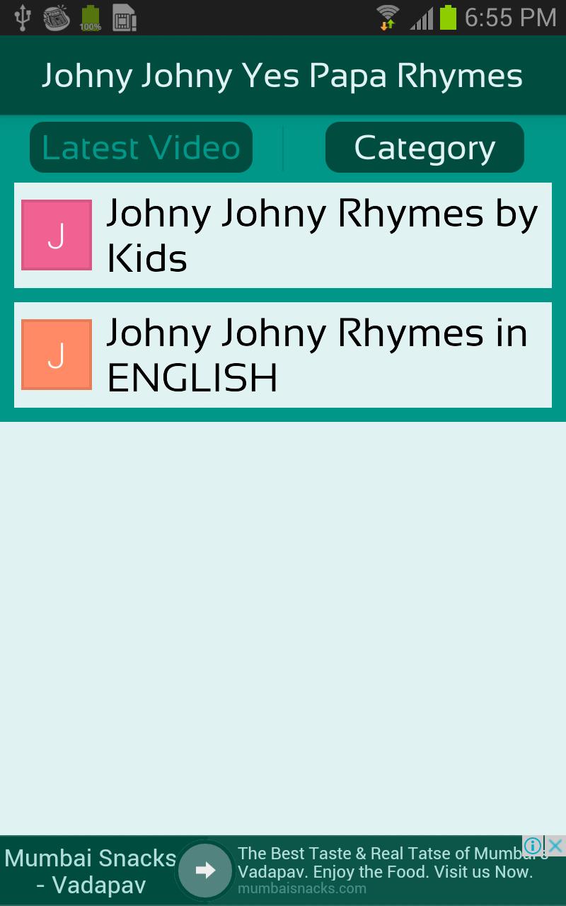 Johny Johny Yes Papa Rhymes For Android Apk Download