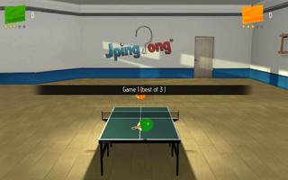 JPingPong Table Tennis Free Ekran Görüntüsü 1