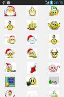 Weihnachten Emoticons Plakat