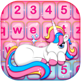 Tema Teclado Unicornio Lindo icono
