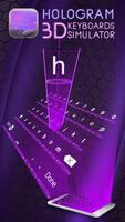 Simulator Teclado Holograma 3D Poster