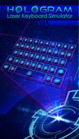 Teclado Holograma Laser Poster