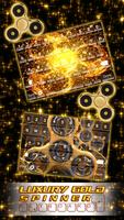 Teclado de Oro con Spinner de Mano Poster