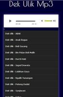 Kumpulan Lagu Dek Ulik Terlengkap Mp3 imagem de tela 2