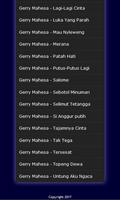 Lagu GERRY MAHESA Terlengkap - mp3 تصوير الشاشة 2