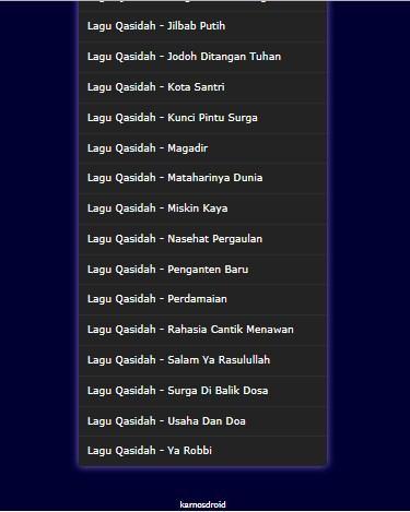 Kumpulan lagu qasidah rebana