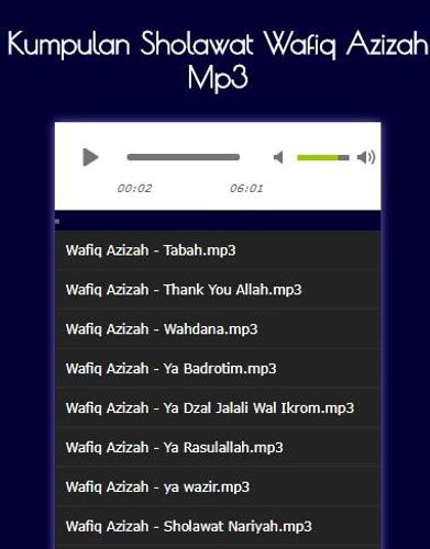 Kumpulan Sholawat Wafiq Azizah Mp3 For Android Apk Download