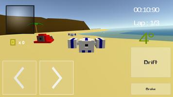 Pixel Racing 3D capture d'écran 1
