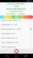 Ideal weight & Optimal fat % screenshot 2