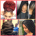 African braid hairstyles for Women 아이콘