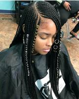 African braid hairstyles for Women plakat
