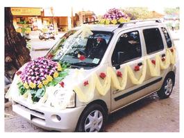 Wedding car decoration plakat