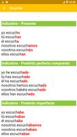 Spanish conjugation Regular and irregular verbs capture d'écran 2