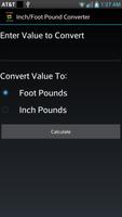 Inch/Foot Pound Converter โปสเตอร์