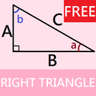 Trójkąt prostokątny ikona