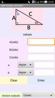 Triangle rectangle calculatrice capture d'écran 2