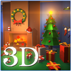 Salle de Noël Live Wallpaper3D icône