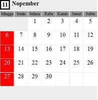 Kalender Nasional 2016 screenshot 1