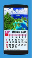 Simple Calendar 2018 Affiche