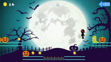 Stickman run : Halloween game скриншот 2