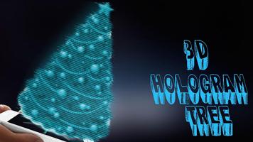 Christmas Tree Hologram Affiche