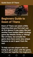 Guide Dawn Of Titans اسکرین شاٹ 3