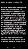 Guide Wrestling Revolution 3D Affiche
