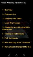 Guide Wrestling Revolution 3D capture d'écran 1