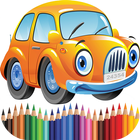 Cars coloring book icône