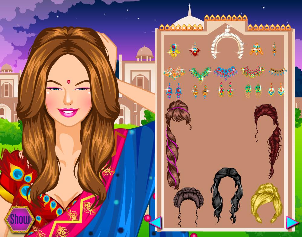 Indian Princess Dress up & Makeup - Game For Girls स्क्रीनशॉट 2.