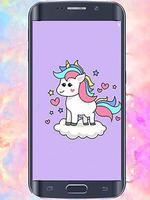 cute Kawaii Unicorn wallpapers Ekran Görüntüsü 2