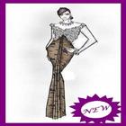 Kebaya Design Sketches آئیکن