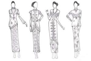 Kebaya Design Sketches পোস্টার