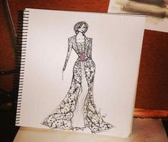 Kebaya Design Sketches screenshot 3