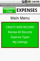 Teacher's Class EXPENSES FREE Cartaz