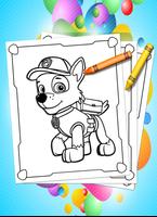 How To color Paw Patrol ( Free Coloring For kids ) اسکرین شاٹ 1