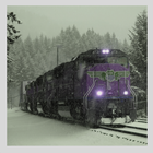 Black Train Snow icône