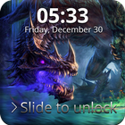Magic Dragon Flame PIN Lock Screen иконка
