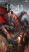Magic Dragon Flame PIN Lock Screen постер