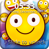 Cute Emoji Smile  Screen Lock icône