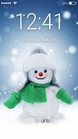 Frosty Snowman Screen Lock Affiche
