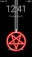 Satan Pentagram Lock Screen Affiche