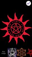 Satan Pentagram Lock Screen captura de pantalla 2