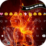 Keyboard Dark Fire All Theme