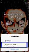 برنامه‌نما Keyboard Monkey D Luffy Emoji عکس از صفحه