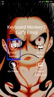 Keyboard Monkey D Luffy Emoji Affiche