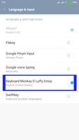 Keyboard Monkey D Luffy Emoji Ekran Görüntüsü 1