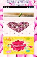 Girly theme for keyboard Affiche