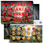 Keyboard emoji Dinosaurus Theme Zeichen